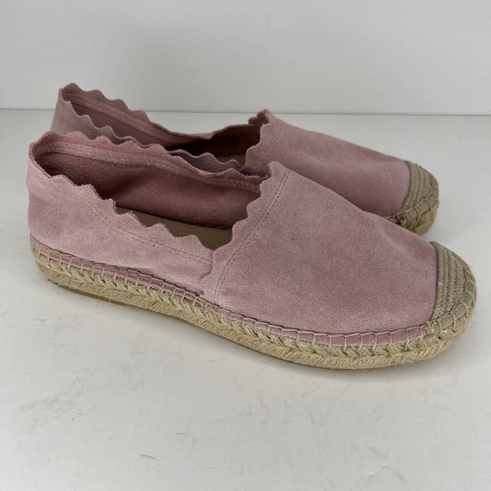 Steve Madden Pink Suede Slip-On Womens Size 7.5 Espadrilles Breathable Flats - Picture 2 of 10